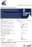 Capacitance Level Sensor Datasheet