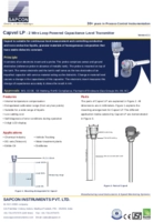 Capacitance Level Sensor Datasheet