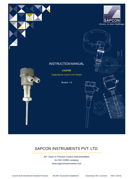 Capacitive Level Sensor Instruction Manual