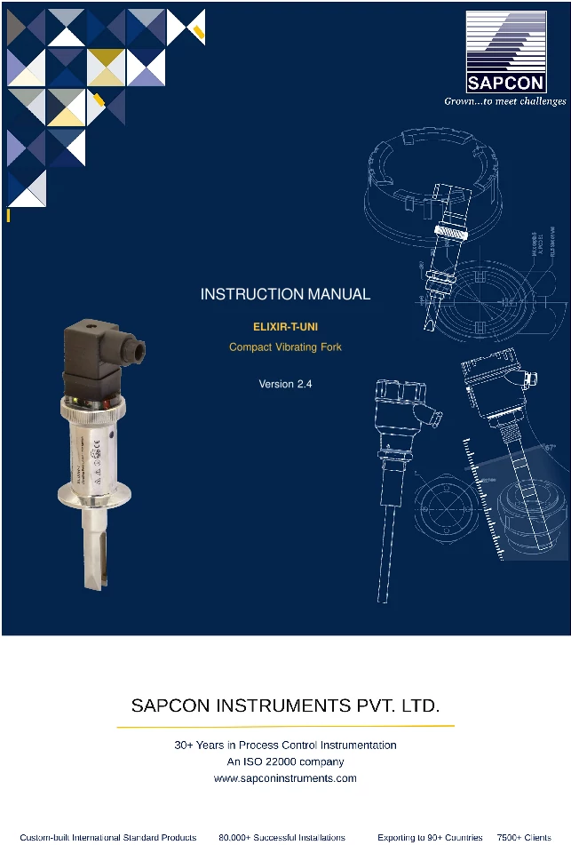 Vibrating Fork Level Sensor Instruction Manual