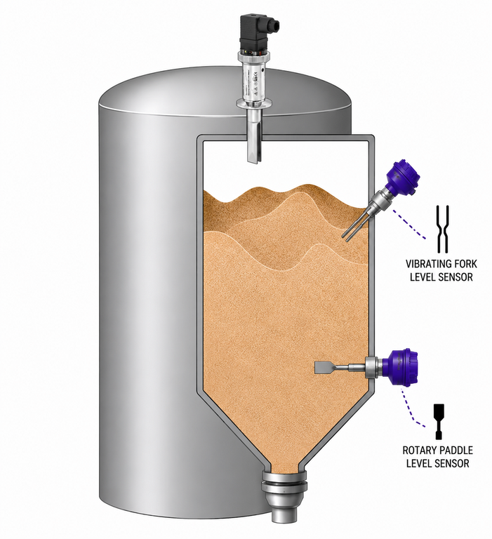 Fork Level Switches for Point level detection in Bulk Solids & Liquids - Cover Image