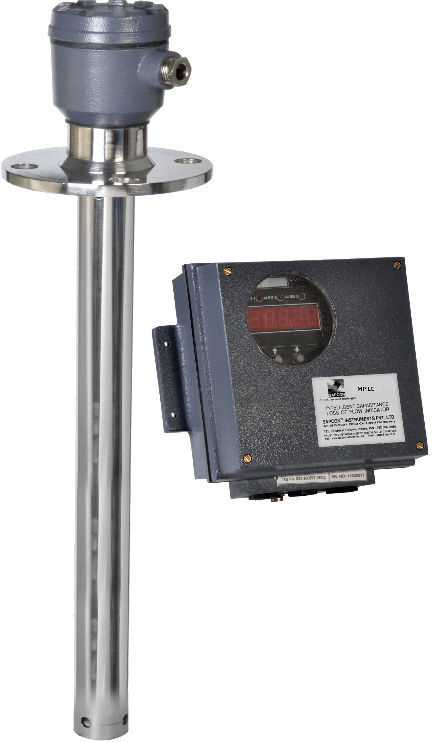 MPILC: Capacitance Based Level Controller and Transmitter Level sensor for Extractor Feed Hopper