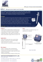 Capacitnace Liquid Level Controller Datasheet