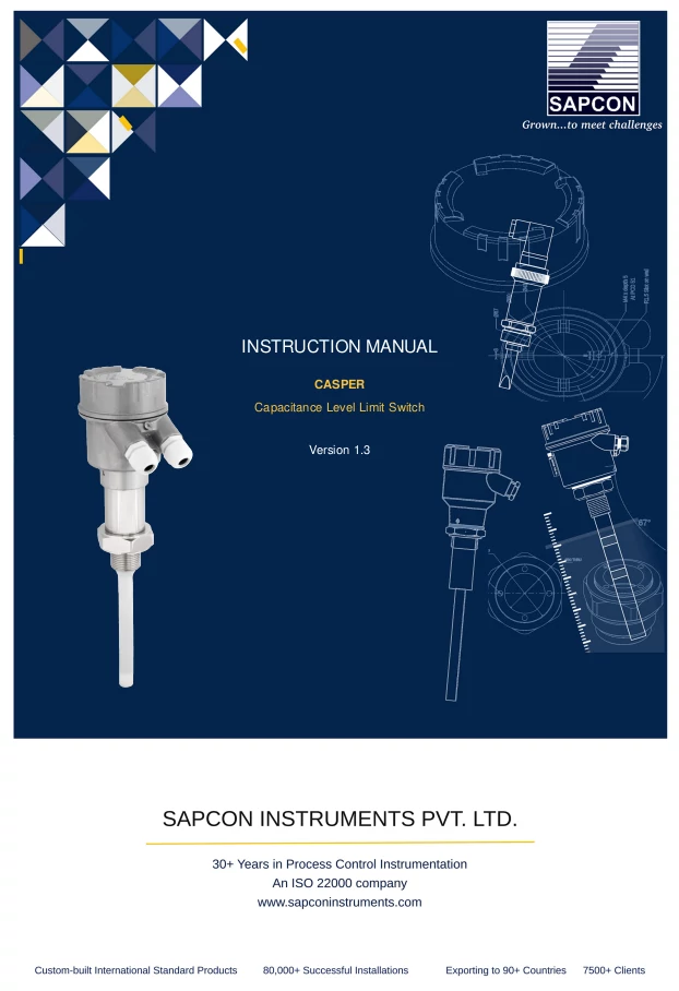 Capacitive Level Sensor Instruction Manual