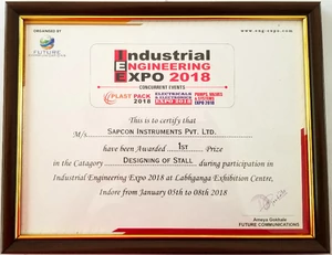 Sapcon wins the ‘Best Stall Award’ at Industrial Engineering Expo - Cover Image
