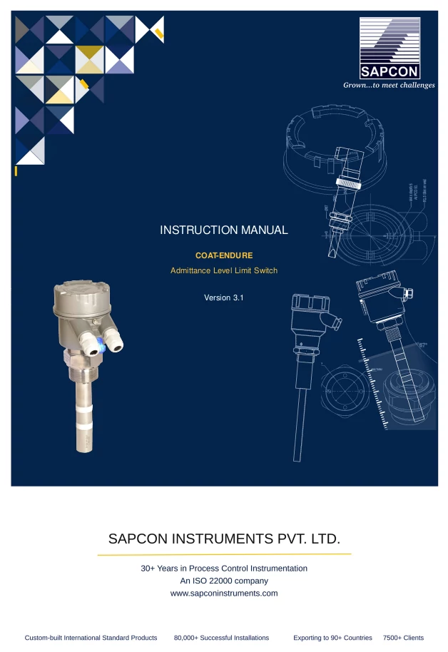 Admittance Level Sensor Instruction Manual