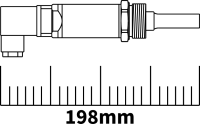 Compact tuning fork sensor