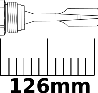 Small Compact tuning fork sensor