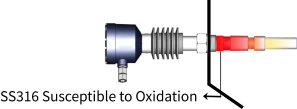 SS316 Probe Oxidation